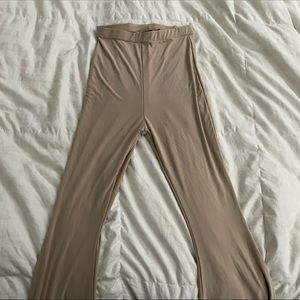 Tan bell bottoms pants
